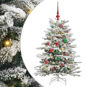 vidaXL K&uuml;nstlicher klappbarer Weihnachtsbaum Wei&szlig; 120 cm PE und PVC