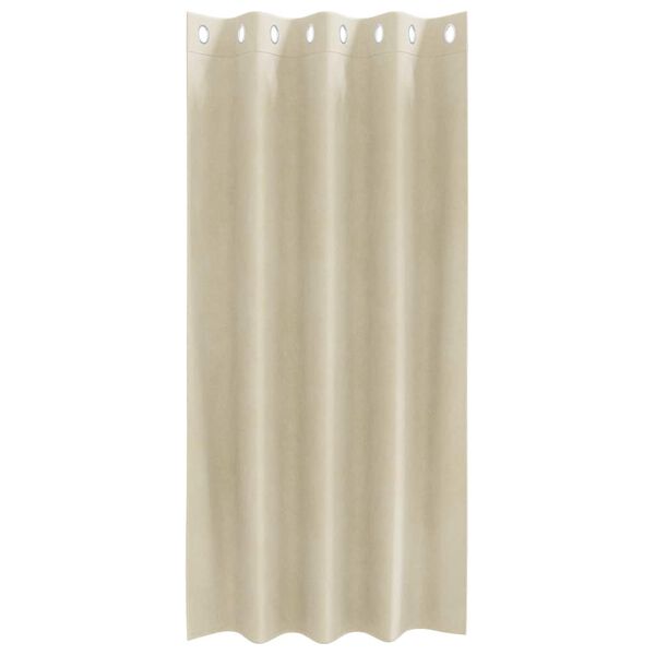vidaXL Verdunkelungsvorhänge 2 pcs Creme 140 x 175 cm Samt