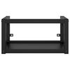 vidaXL Badezimmer Wand-Waschtischgestell Schwarz 59x38x31 cm Eisen
