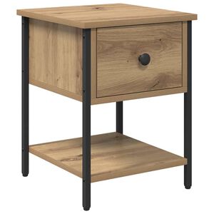 vidaXL Nachttisch Artisan-Eiche 34 x 35,5 x 45 cm Holzwerkstoff