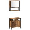 vidaXL Badezimmermöbel Set mit Regal 4 pcs Altholz Holzwerkstoff