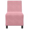 vidaXL Modulares Sofa ohne Armlehnen Rosa 55 cm Samt