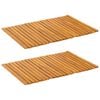 vidaXL Badematte Natur 60 x 40 cm Massivholz Akazie