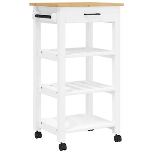 vidaXL K&uuml;chenwagen MONZA 48x40x88,5 cm Massivholz Kiefer