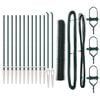 vidaXL Schwei&szlig;drahtzaun mit Spikes 25 x 1 m (B x H)