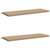 vidaXL Bankkissen SOEST 2 stk. 100 % Polyester Sand 140 x 50 x 5 cm