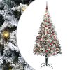 vidaXL K&uuml;nstlicher Weihnachtsbaum mit 300 LEDs mit St&auml;nder Wei&szlig; 180 cm