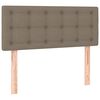 vidaXL Boxspringbett mit Matratze & LED Taupe 120x190 cm Stoff