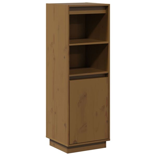 vidaXL Highboard Honigbraun 37x34x110 cm Massivholz Kiefer