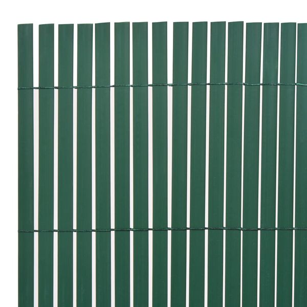 vidaXL Gartenzaun Doppelseitig PVC 90x300 cm Grün