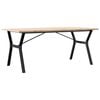 vidaXL Esstisch Y-Gestell 180x90x75,5 cm Massivholz Kiefer & Stahl