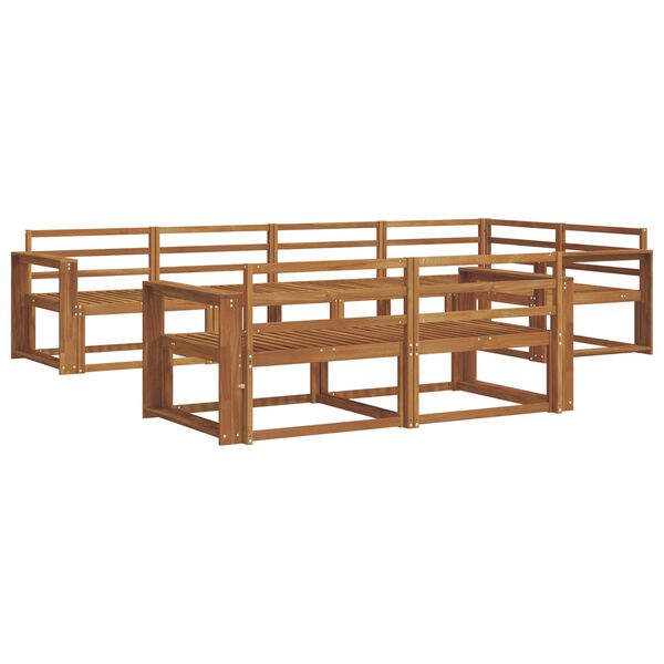 vidaXL Outdoor-Sofagarnitur 7 pcs Natur Massivholz Akazie