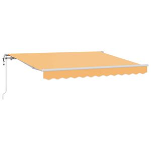 vidaXL Ausziehbare Markise Sand 300 x 250 cm Stoff und Aluminium