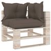 vidaXL Garten-Palettensofa 4-Sitzer mit Kissen Kiefernholz
