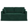 vidaXL Sofa Dunkelgr&uuml;n Gesamtabmessungen: 158 x 78 x 80 cm (B x T x H)