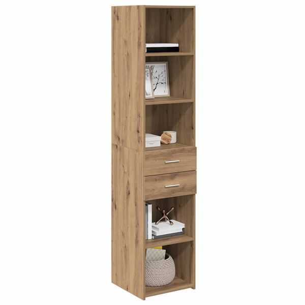 vidaXL Highboard Artisan-Eiche 40 x 42,5 x 185 cm Holzwerkstoff