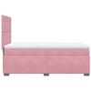 vidaXL Boxspringbett mit Matratze Rosa 90x200 cm Samt