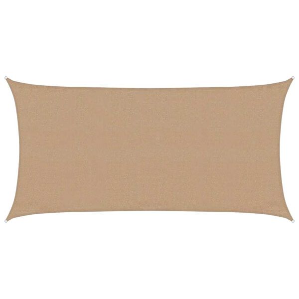 vidaXL Sonnensegel 160 g/m&sup2; Taupe 3x6 m HDPE