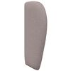 vidaXL Kopfteil Ohr Taupe 40 x 23 x 6 cm Stoff