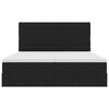 vidaXL Aufbewahrungsbett mit Matratze Schwarz 200 x 200 cm Samt