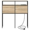 vidaXL Stauraum-Kopfteil mit Regal Sonoma-Eiche 75 cm Holzwerkstoff