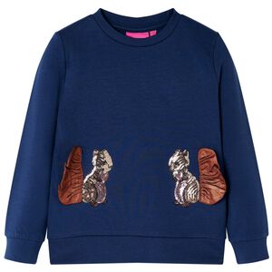 vidaXL Kinder-Sweatshirt Marineblau 104