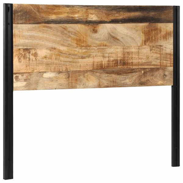 vidaXL Kopfteil 120 cm Massivholz Mango und Eisen
