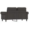 vidaXL 2-Sitzer-Sofa Grau 120 cm Kunstleder