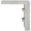 vidaXL Wand-Bartisch Betongrau 102x45x103,5 cm Holzwerkstoff