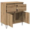 vidaXL Sideboard Artisan-Eiche 60 x 35 x 70 cm Verbundholz und Eisen