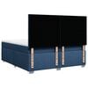 vidaXL Boxspringbett mit Matratze Blau 200x200 cm Stoff