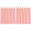 vidaXL Voile Vorh&auml;nge mit Schlaufen 2 Stk. Rosa 140x140 cm
