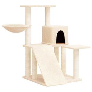 vidaXL Kratzbaum mit Sisal-Kratzs&auml;ulen Creme 82 cm