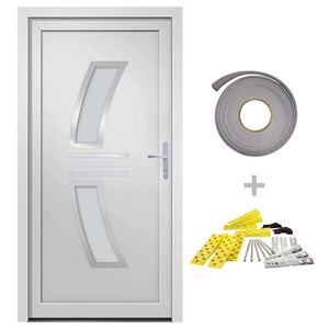 vidaXL Haust&uuml;r Wei&szlig; 88x200 cm PVC