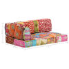 vidaXL Pouf Patchwork Stoff