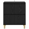 vidaXL Sideboard Schwarz Eichen-Optik 60 x 35 x 70 cm Holzwerkstoff