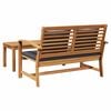 vidaXL Bank Braun und Dunkelgrau 110 x 66 x 76 cm Massivholz Teak