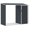 vidaXL Garten Brennholzlager Anthrazit 245x98x159 cm Verzinkter Stahl