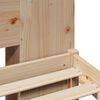 vidaXL Massivholzbett mit Regal ohne Matratze 180x200 cm Kiefernholz