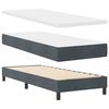 vidaXL Boxspringbett mit Matratze Dunkelgrau 200 x 80 cm Polyester