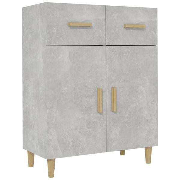 vidaXL Sideboard Betongrau 69,5x34x89 cm Holzwerkstoff