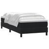 vidaXL Boxspringbett mit Matratze Schwarz 80x210 cm Samt