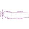 vidaXL Bettgestell mit Matratze mit Matratze 2 pcs Hellgrau Stoff