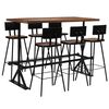 vidaXL Bar-Set 7-tlg. Altholz Massiv