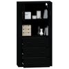 vidaXL Highboard Schwarz Holzwerkstoff