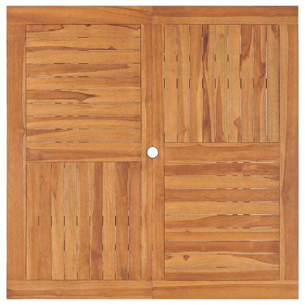 vidaXL Gartentisch 120x120x75 cm Teakholz Massiv