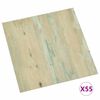 vidaXL Bodenplanken 55 pcs Hellbraun 5,11 m&sup2; PVC