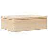 vidaXL Holzkiste mit Deckel 40x30x13 cm Massivholz Kiefer