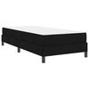 vidaXL Boxspringbett mit Matratze Schwarz 90 x 200 cm Stoff