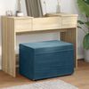 vidaXL Hocker Blau 60 x 40 x 40 cm Samt und Engineering Holz